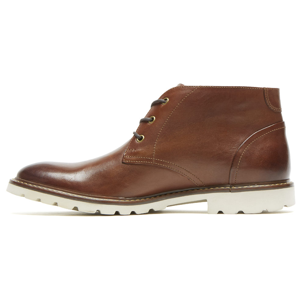 Rockport Boots For Mens Brown - Sharp & Ready Chukka - KX4260987